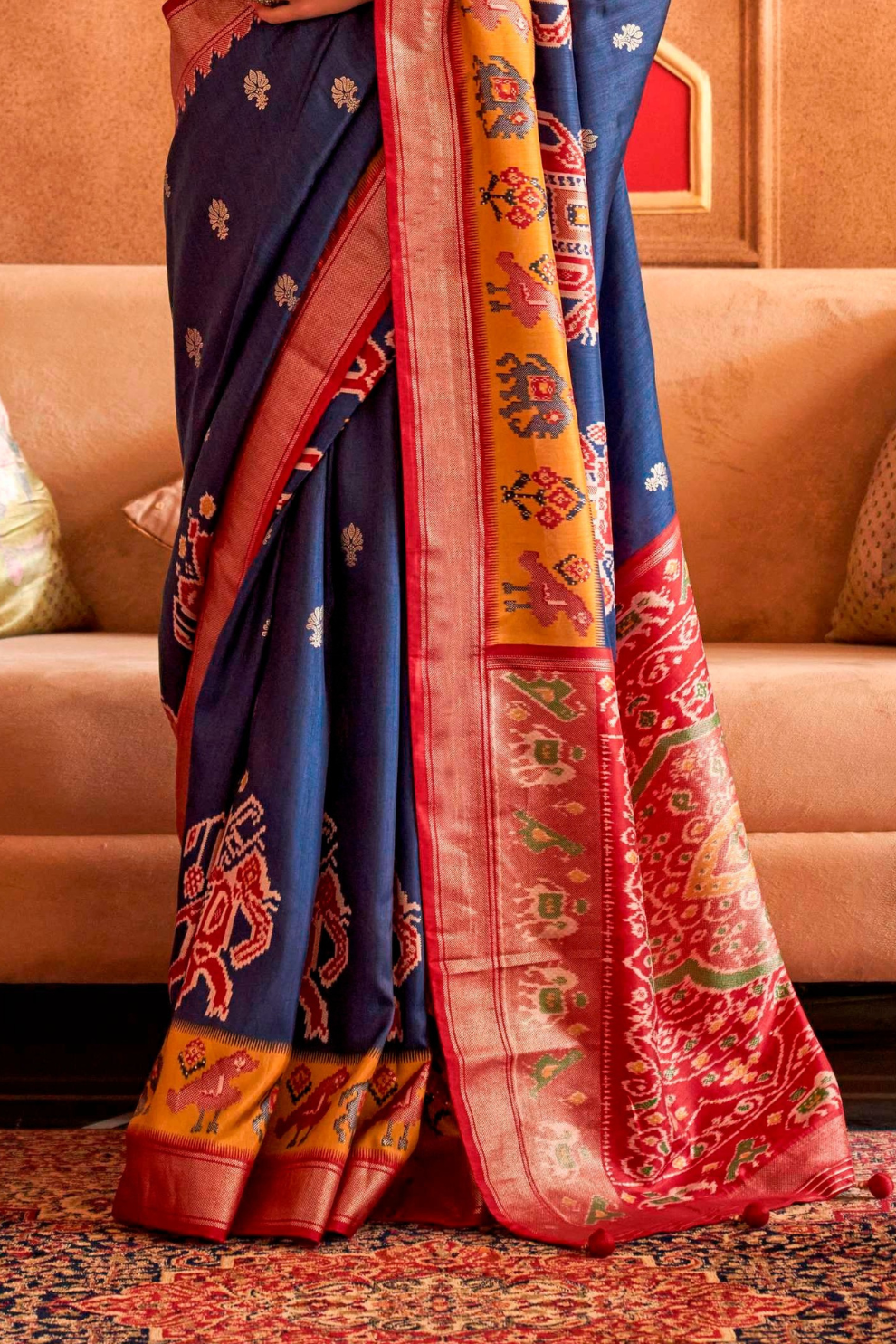 Regal Peshwai Paithani Silk Saree with Traditional Zari Weave