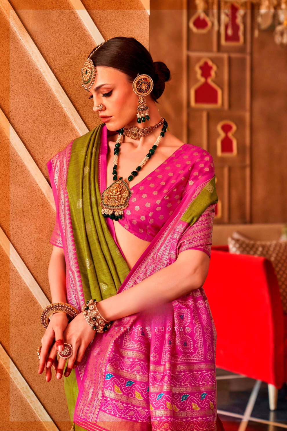 Regal Peshwai Paithani Silk Saree with Traditional Zari Weave