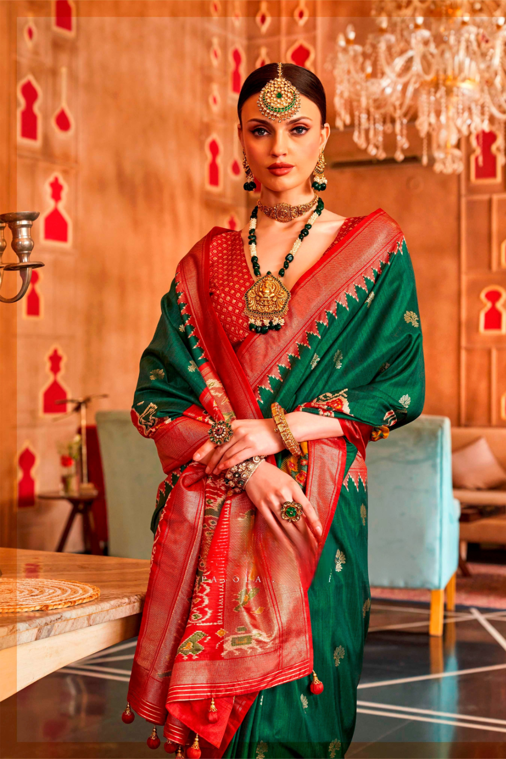 Regal Peshwai Paithani Silk Saree with Traditional Zari Weave