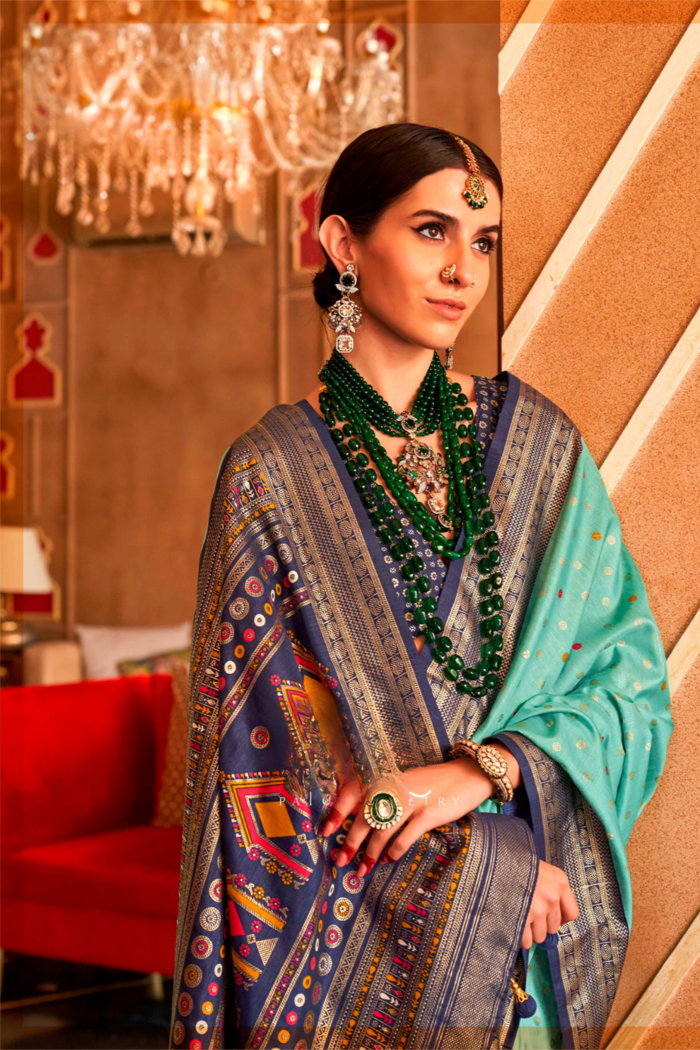 Regal Peshwai Paithani Silk Saree with Traditional Zari Weave