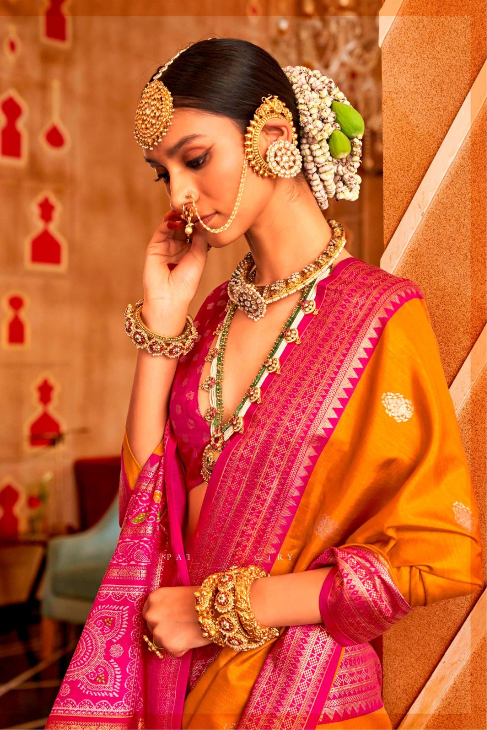 Regal Peshwai Paithani Silk Saree with Traditional Zari Weave