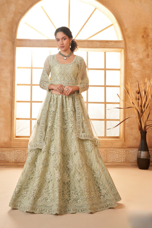 LAVANTE_FASHION_NET_EMBROIDERED_LEHENGA_CHOLI_77 - LaVante Fashion