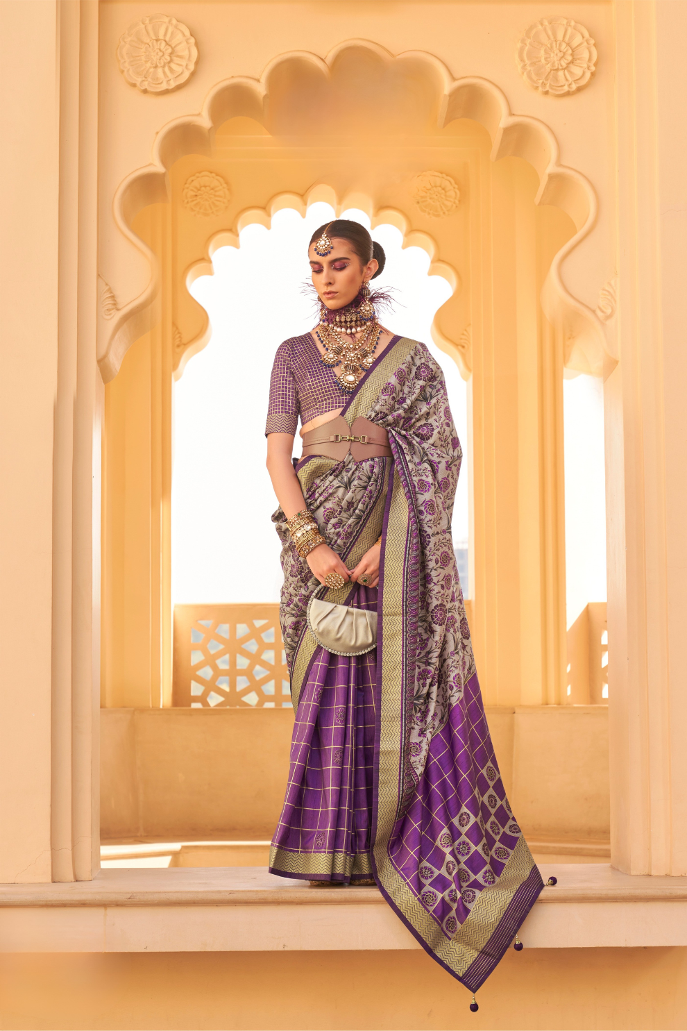 Graceful Silk Saree with Timeless Printed Art Design