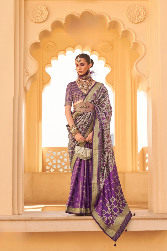 Graceful Silk Saree with Timeless Printed Art Design