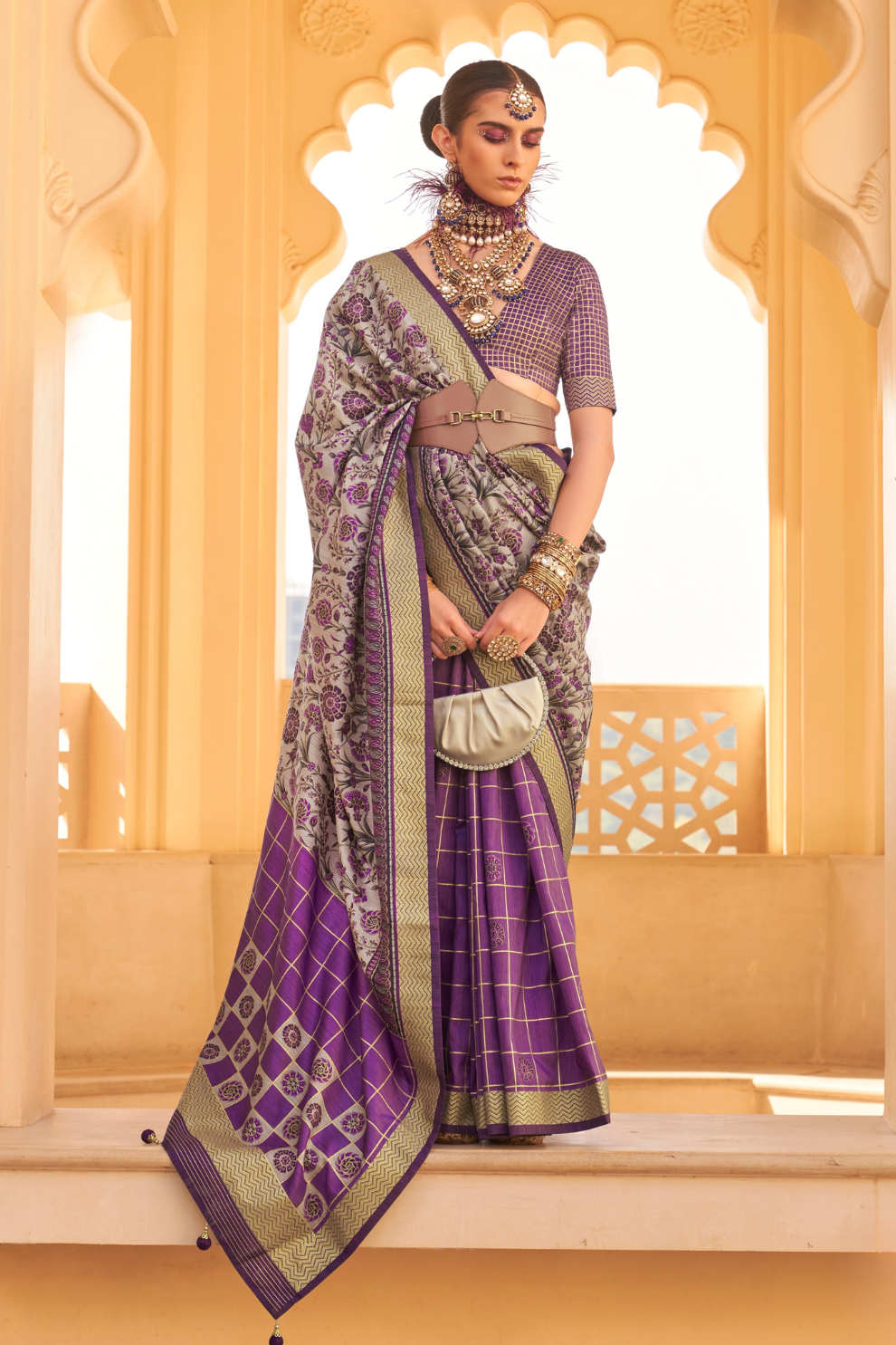 Graceful Silk Saree with Timeless Printed Art Design