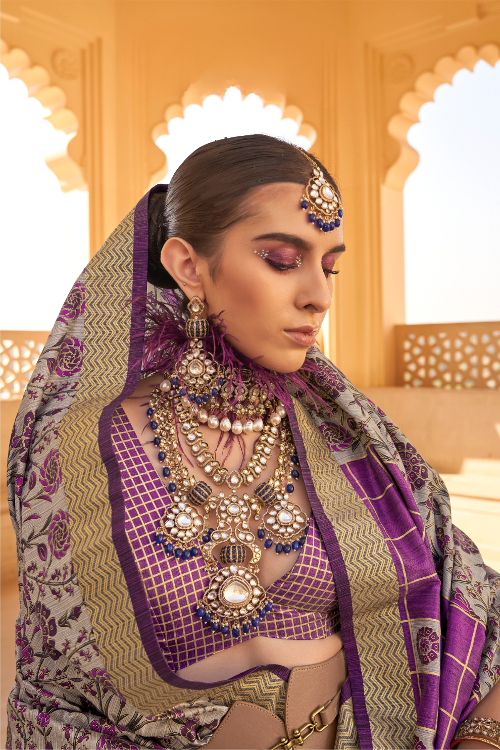 Graceful Silk Saree with Timeless Printed Art Design