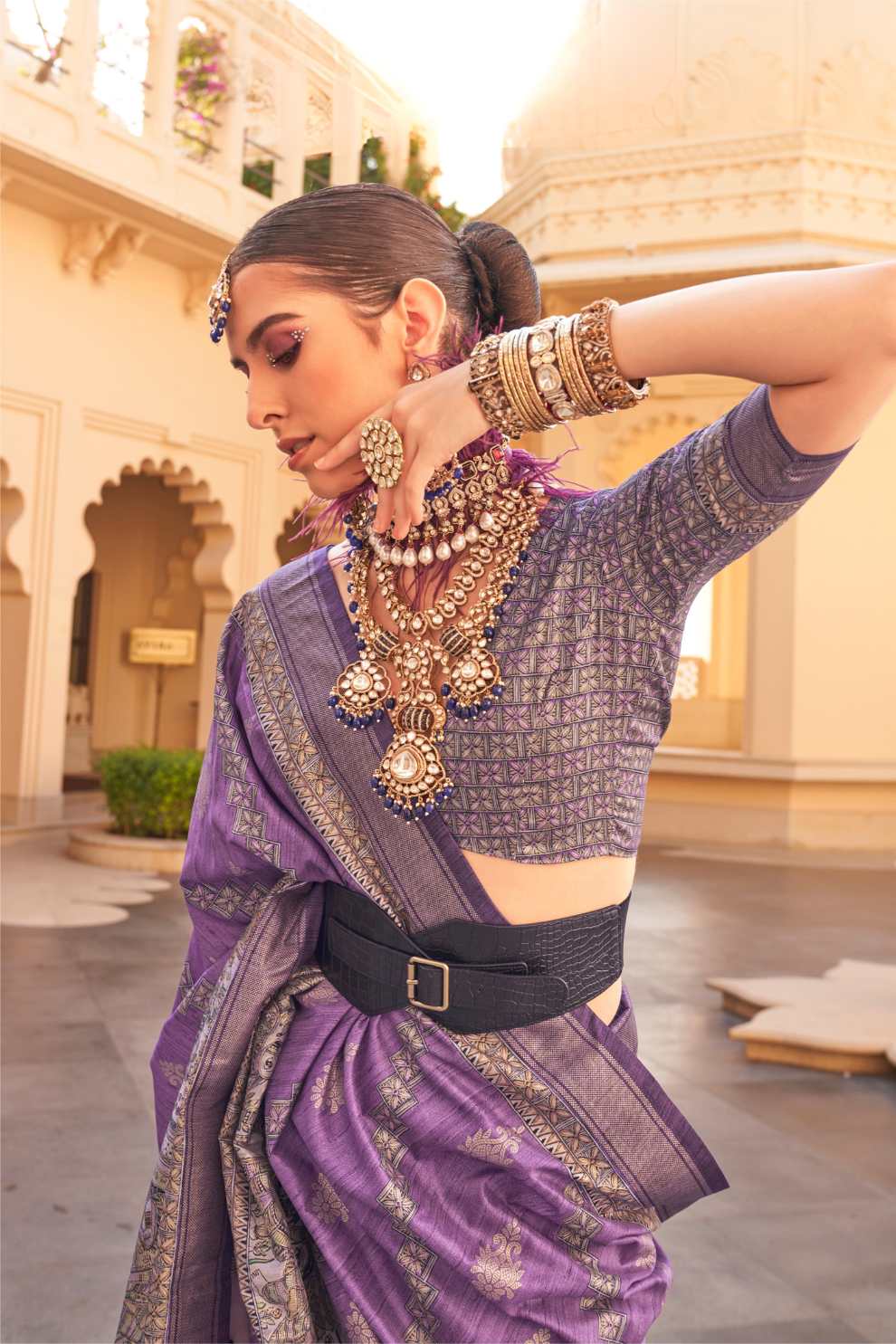 Graceful Silk Saree with Timeless Printed Art Design