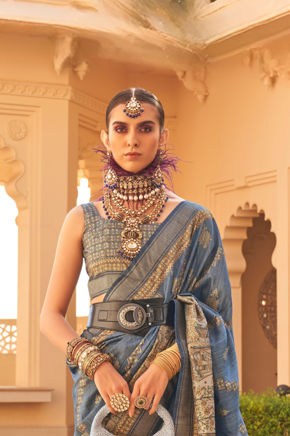 Graceful Silk Saree with Timeless Printed Art Design