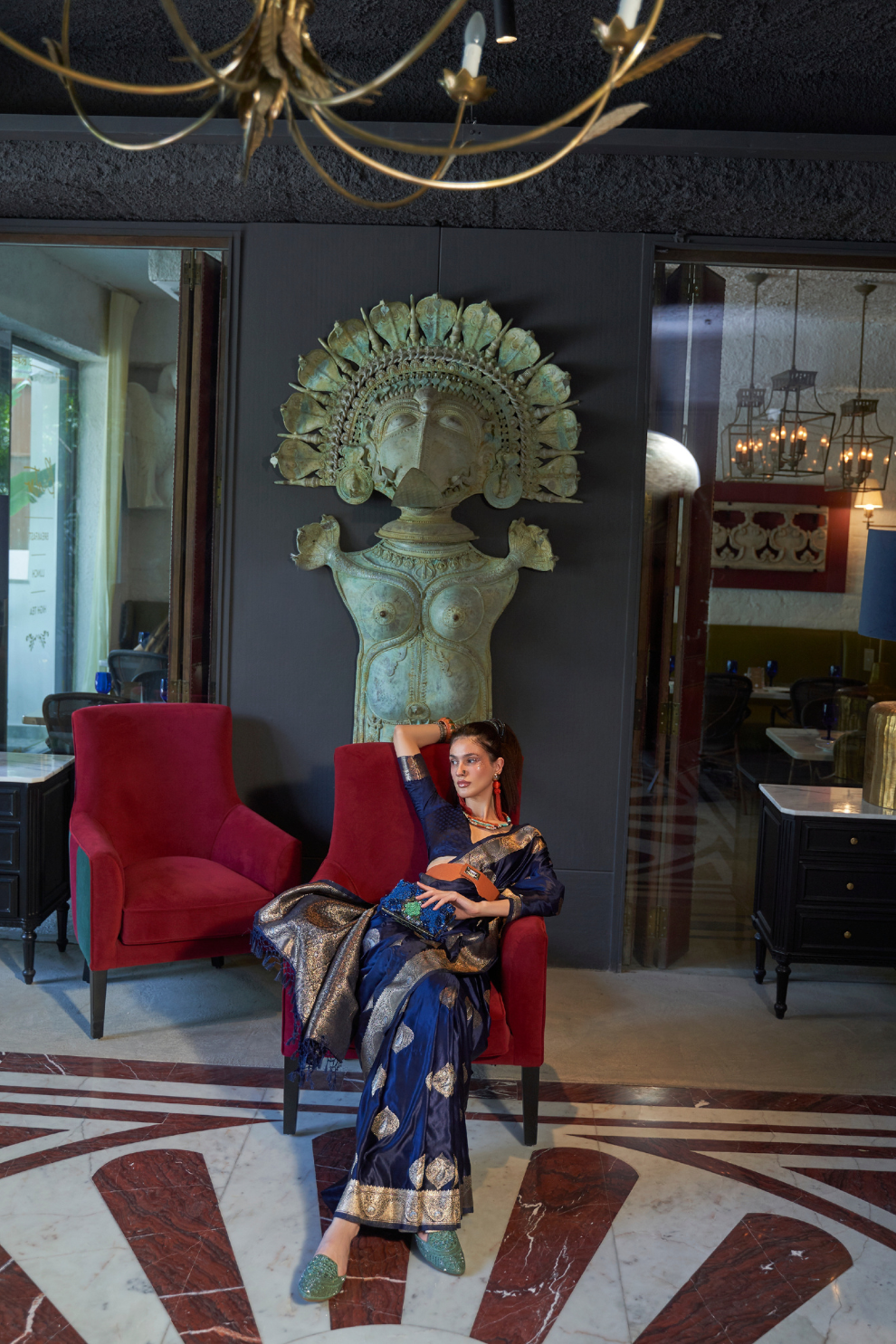 Nylon Pure Satin Handloom Weaving Saree with Subtle Elegance