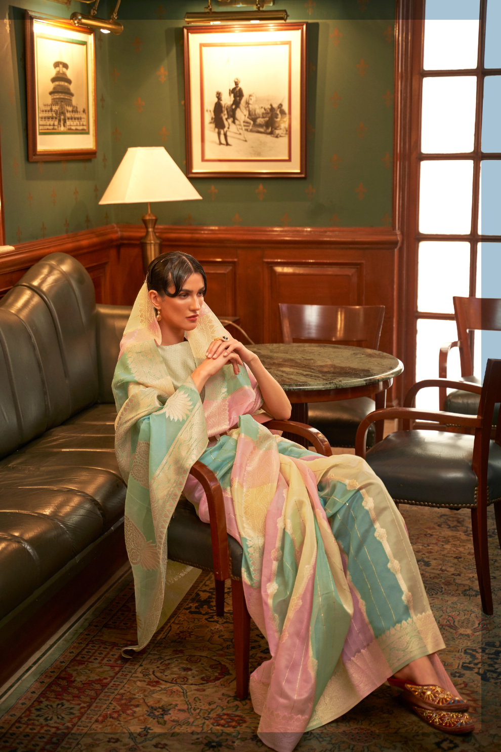 Elegant Organza Woven Saree with Subtle Traditional Charm