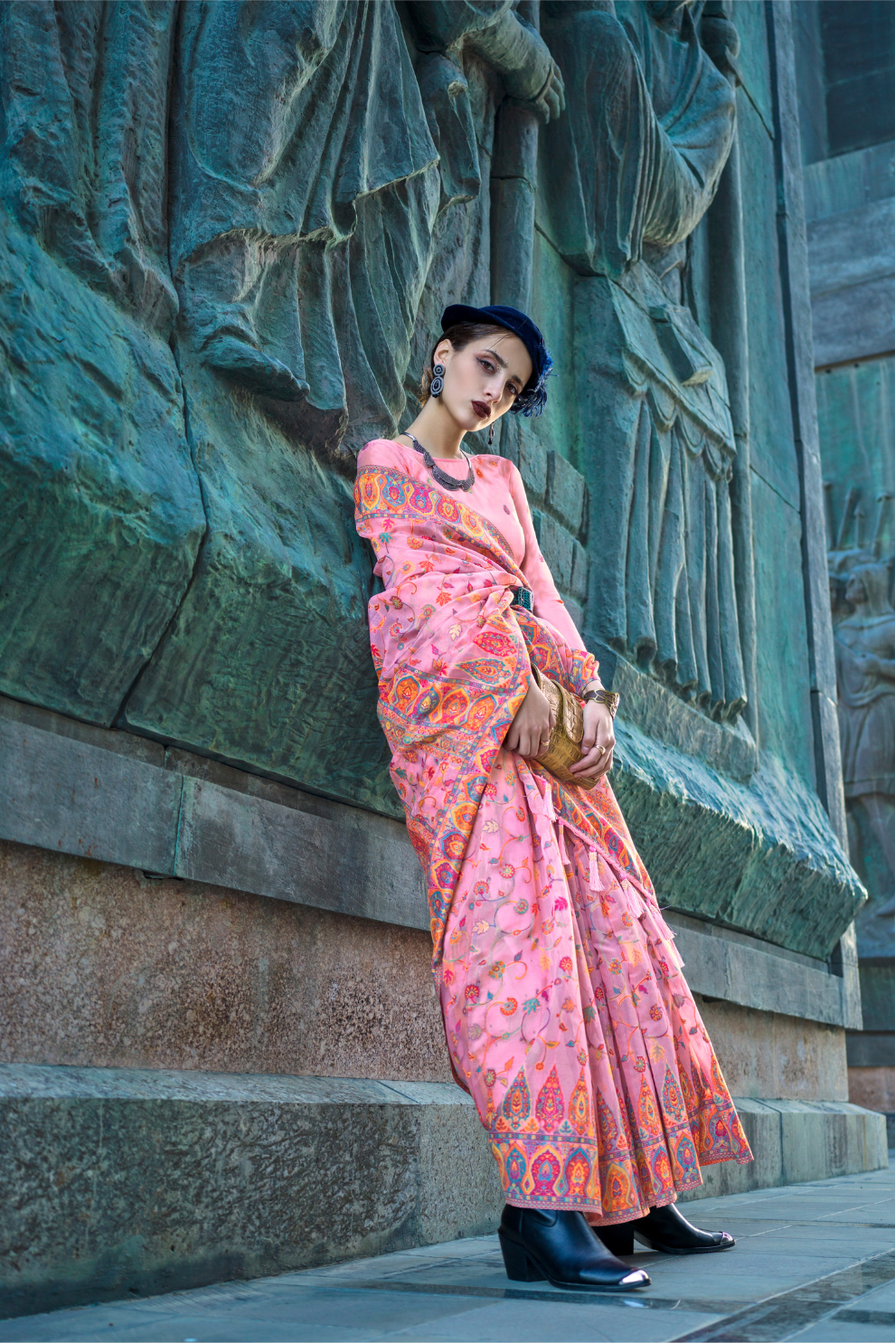 Kashneer Silk Organza Saree with Fine Handloom Weaving