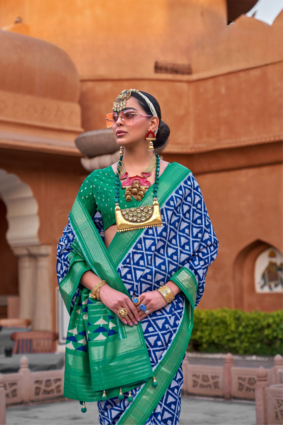 Elegant Designer Patola Silk Saree with Timeless Traditional Appeal
