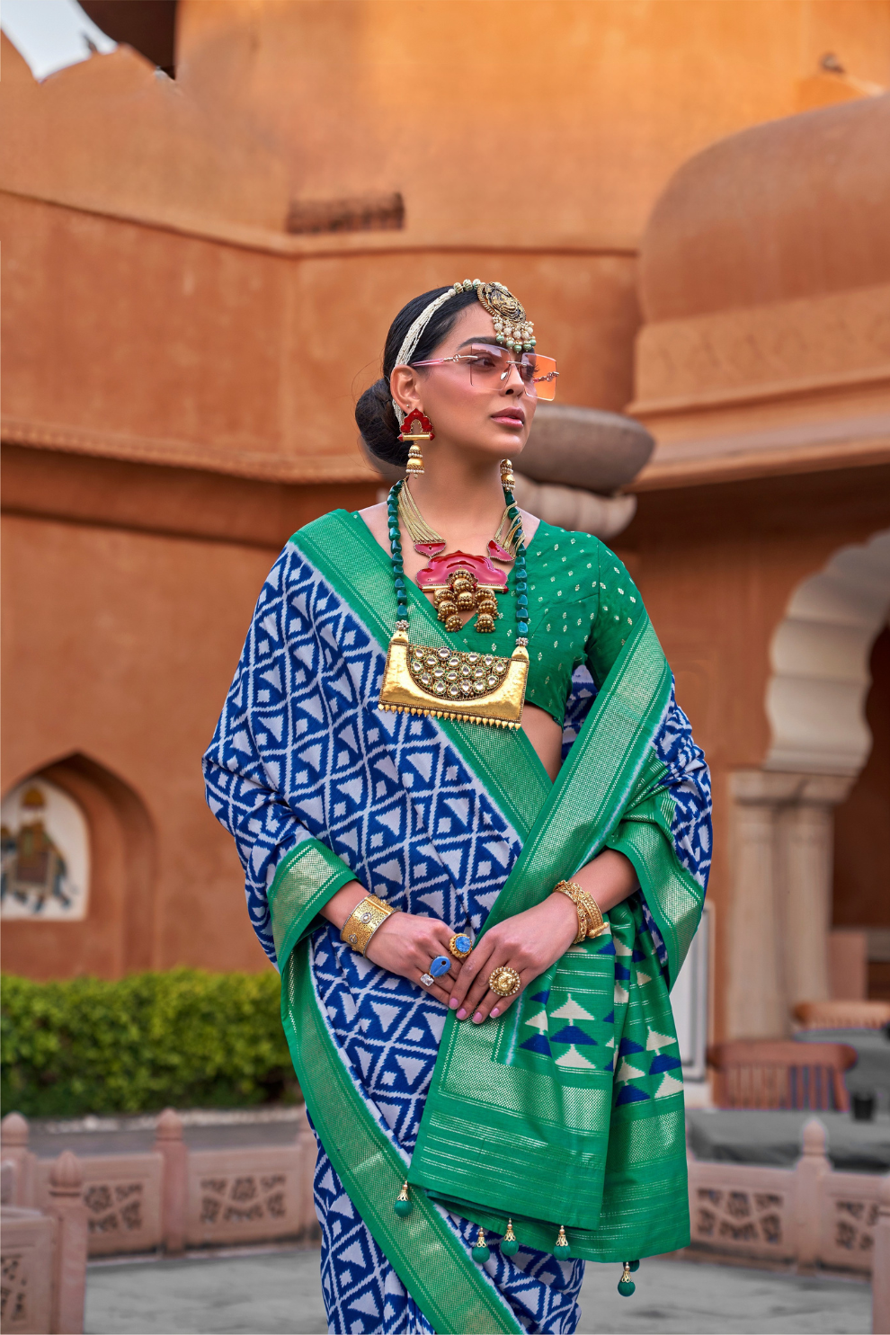 Elegant Designer Patola Silk Saree with Timeless Traditional Appeal