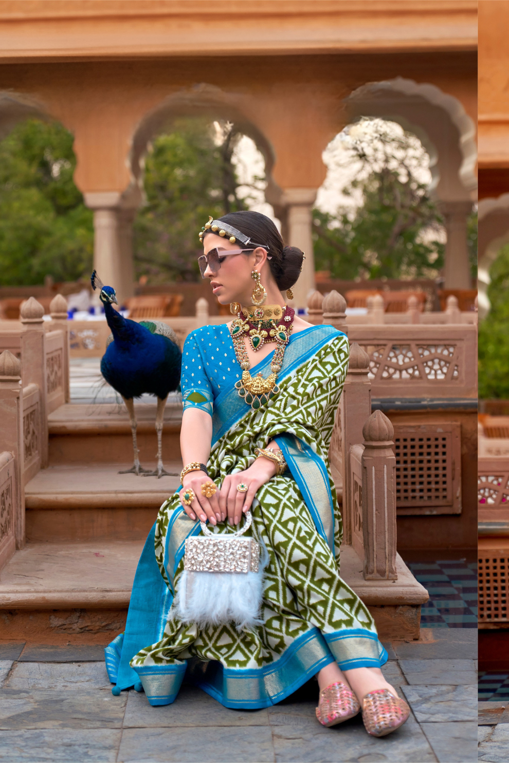 Elegant Designer Patola Silk Saree with Timeless Traditional Appeal