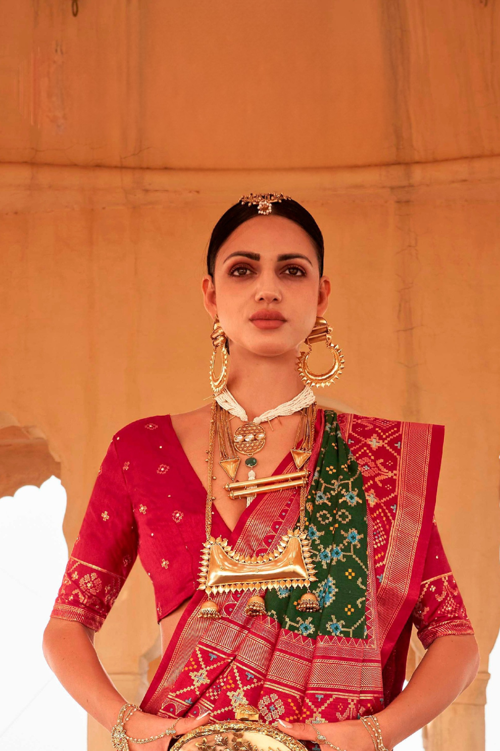 Elegant Patola Printed Art Silk Saree with Intricate Design