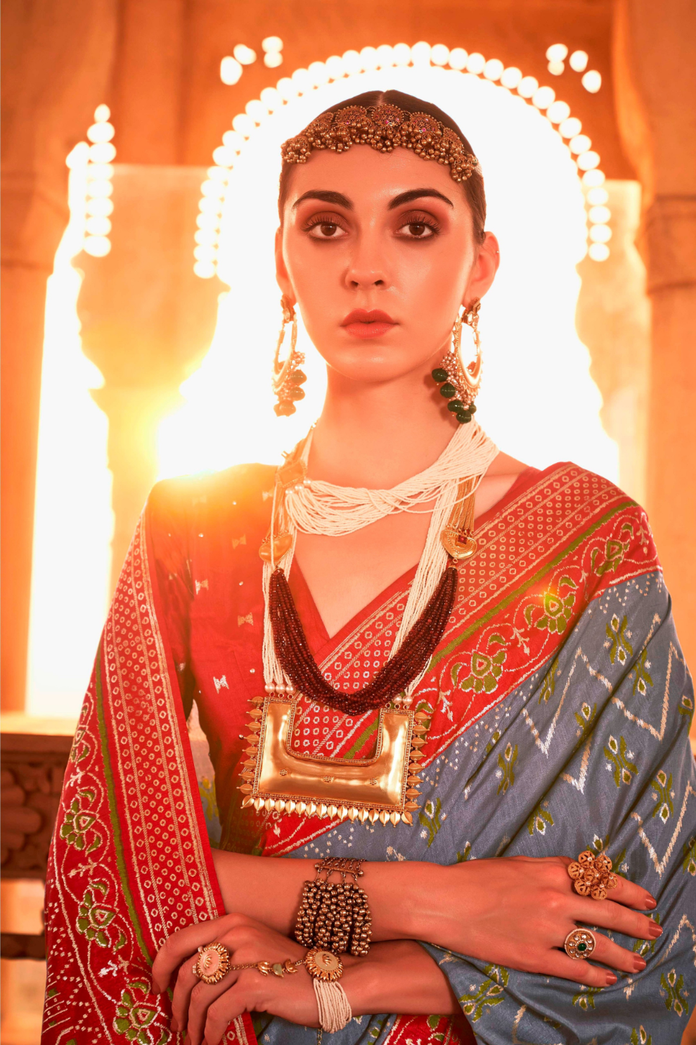 Elegant Patola Printed Art Silk Saree with Intricate Design