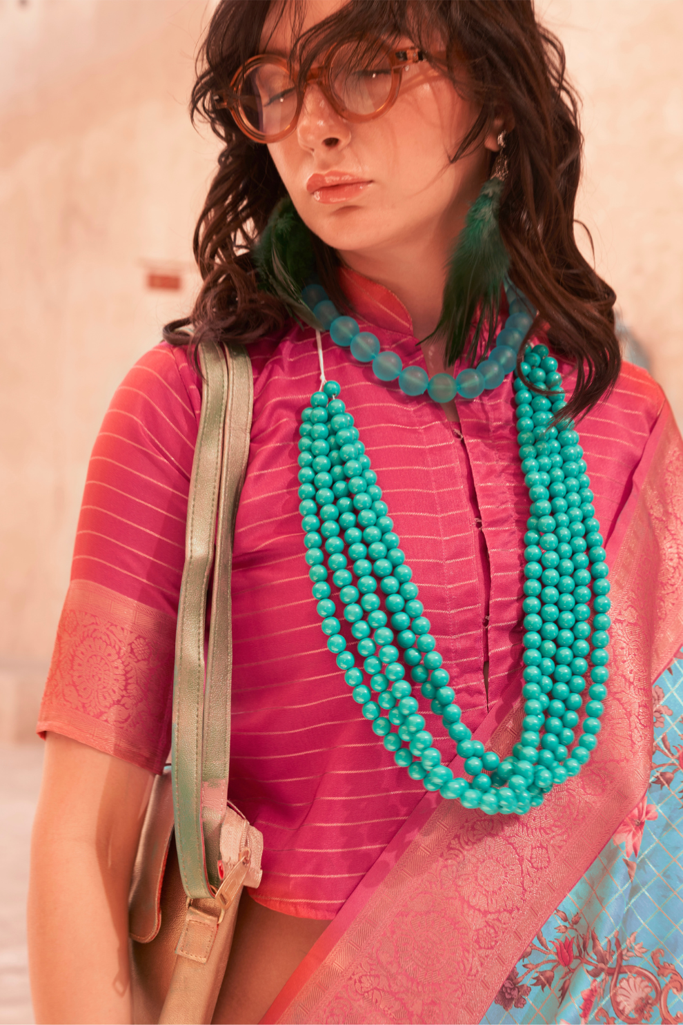 Elegant Digital Print Georgette Saree with Contemporary Design