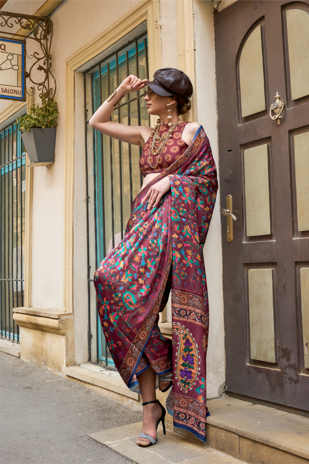 Casual Wear Satin Georgette Saree with Beautiful Digital Print