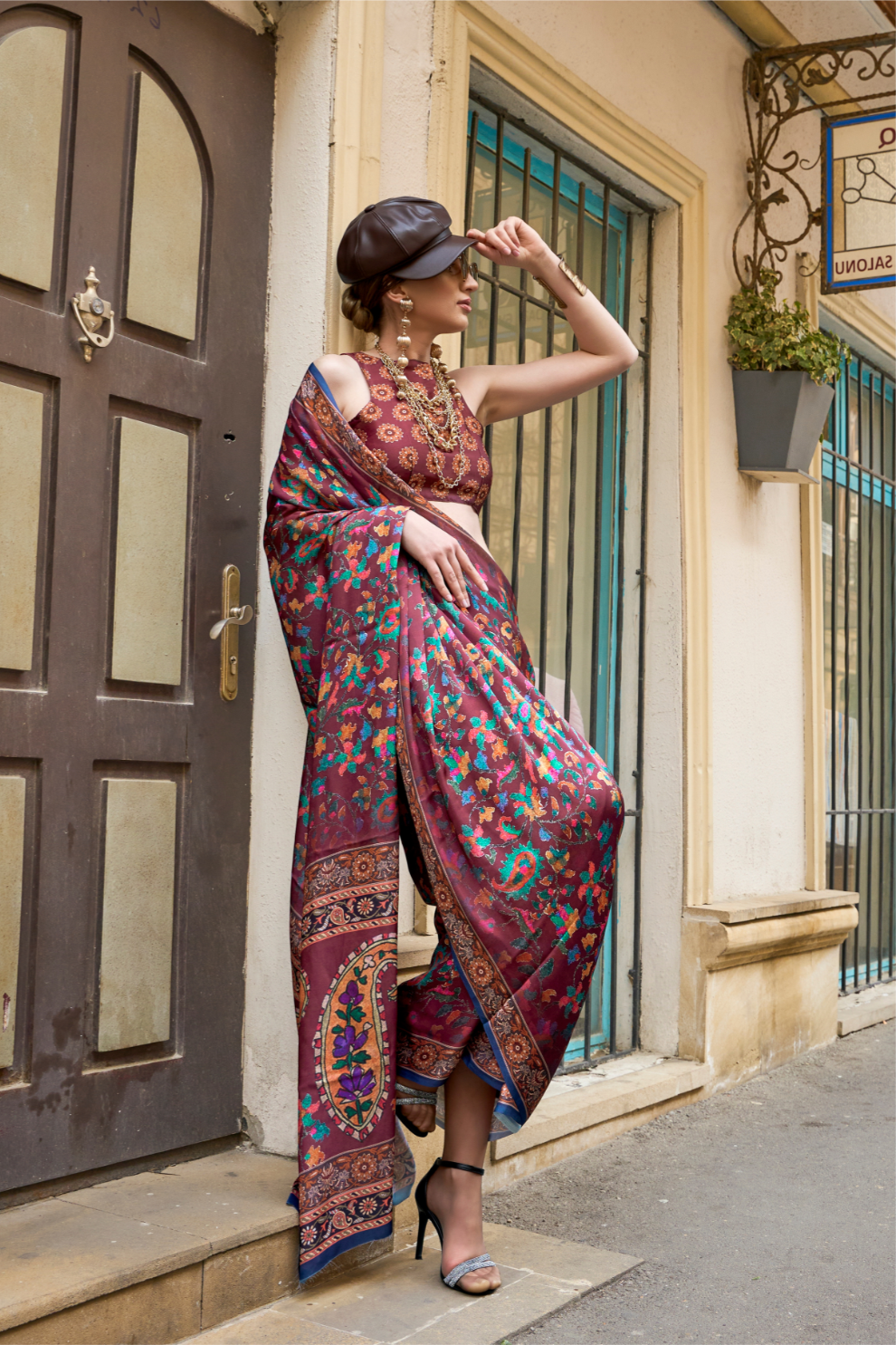 Casual Wear Satin Georgette Saree with Beautiful Digital Print