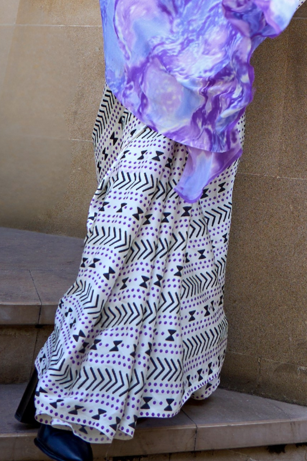 Printed Satin Creep Saree with Smooth Modern Style Finish