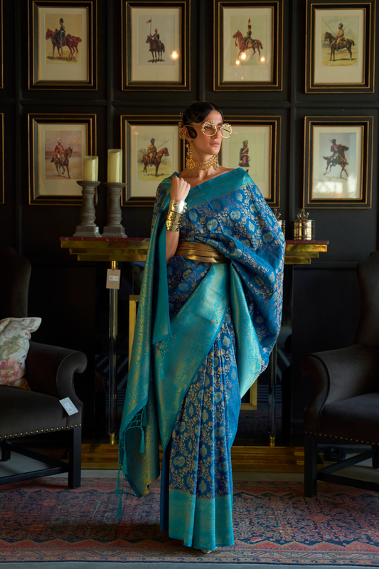 Elegant Pure Chaap Silk Saree with Weaving Detailing