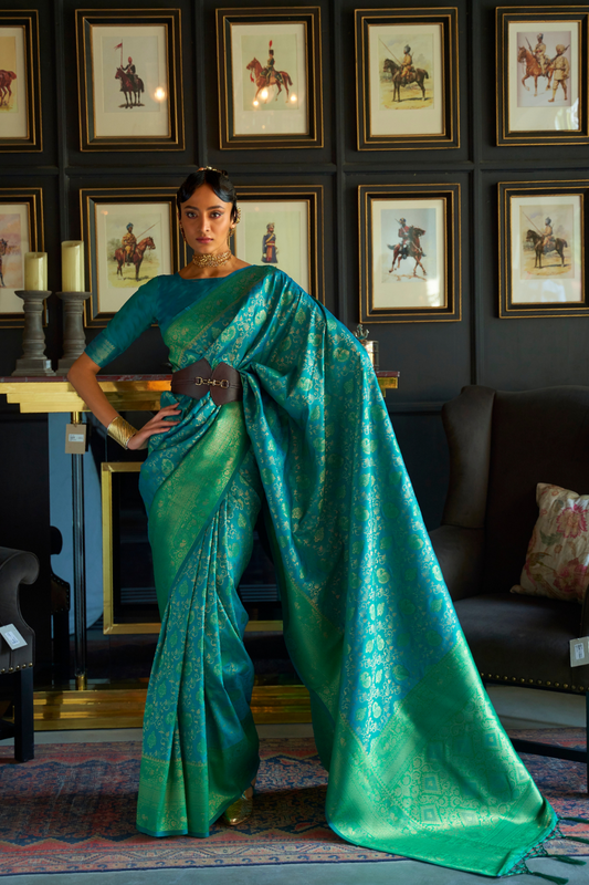 Elegant Pure Chaap Silk Saree with Weaving Detailing