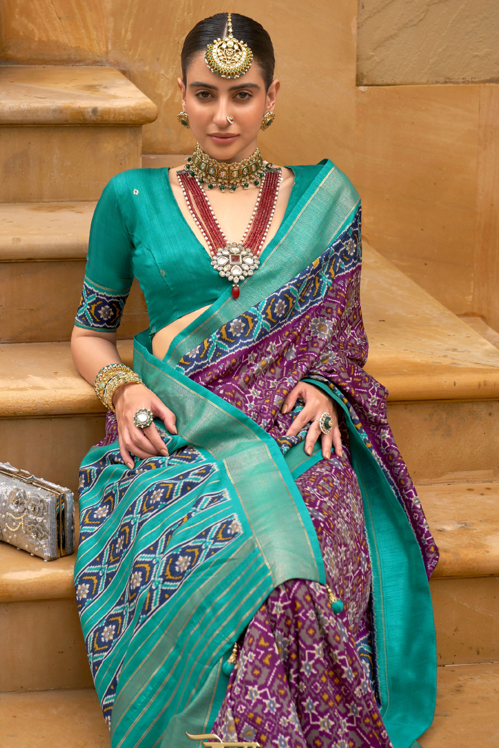 Timeless Patola Print Pure Dola Silk Saree Design