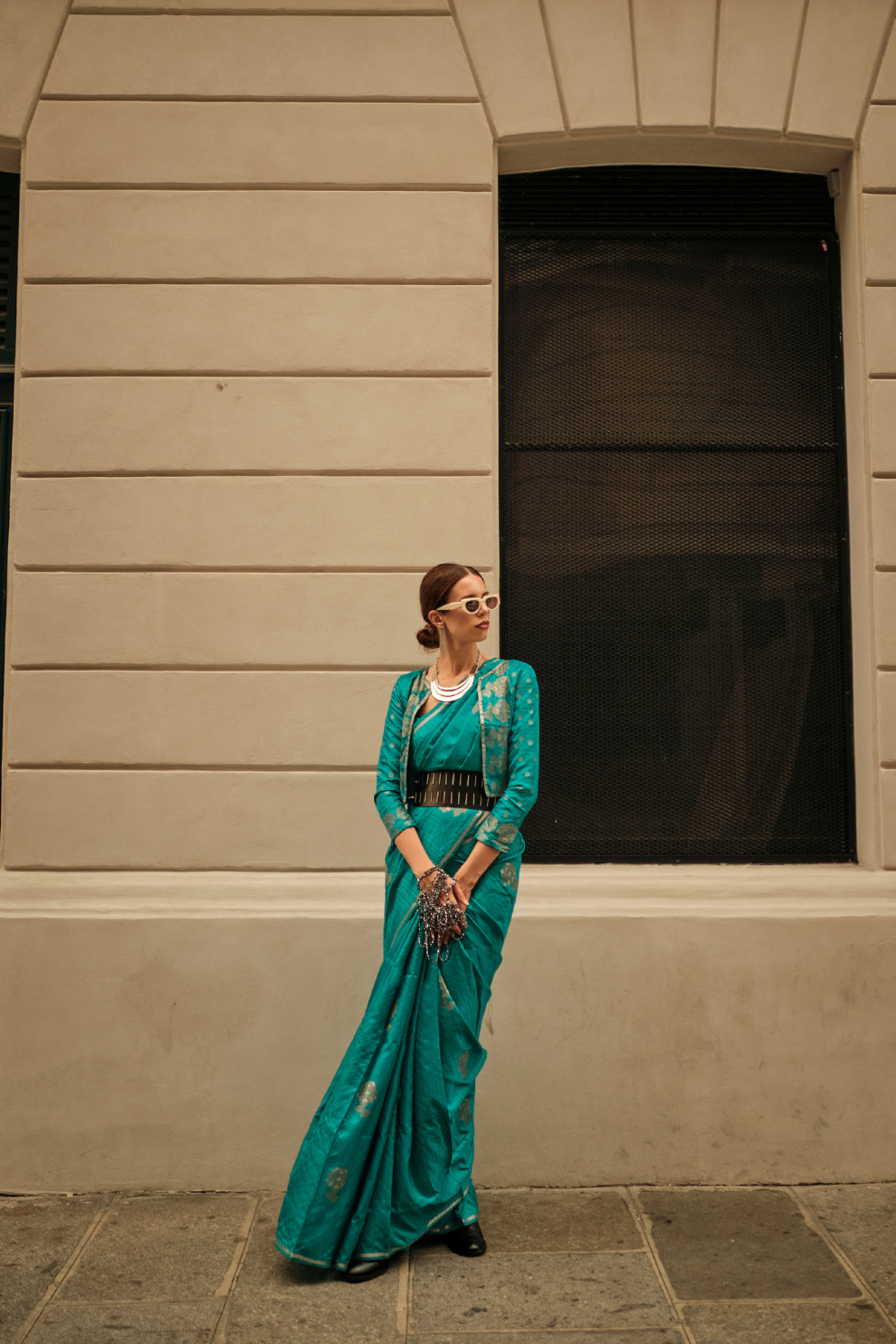 Zari Handloom Woven Satin Silk Saree with Lustrous Finish