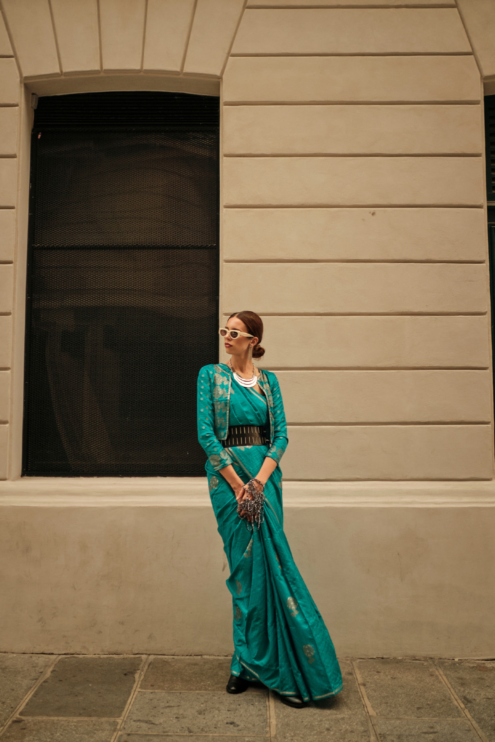 Zari Handloom Woven Satin Silk Saree with Lustrous Finish