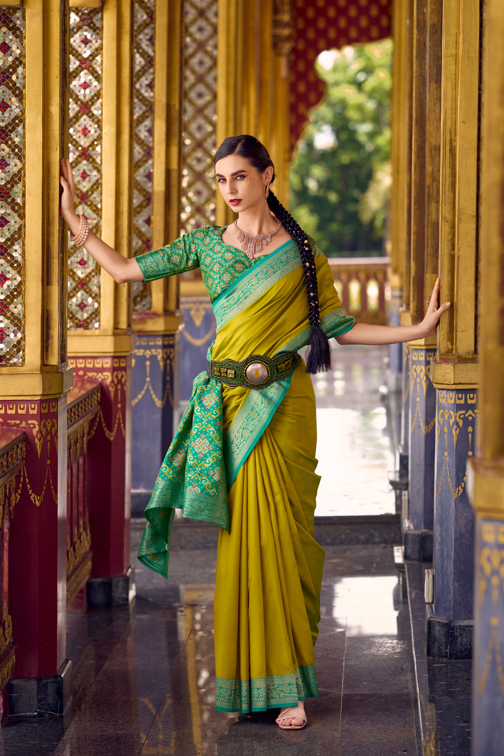 Pure Soft Banarasi Silk Saree with Traditional Zari Weaving - LaVante Fashion