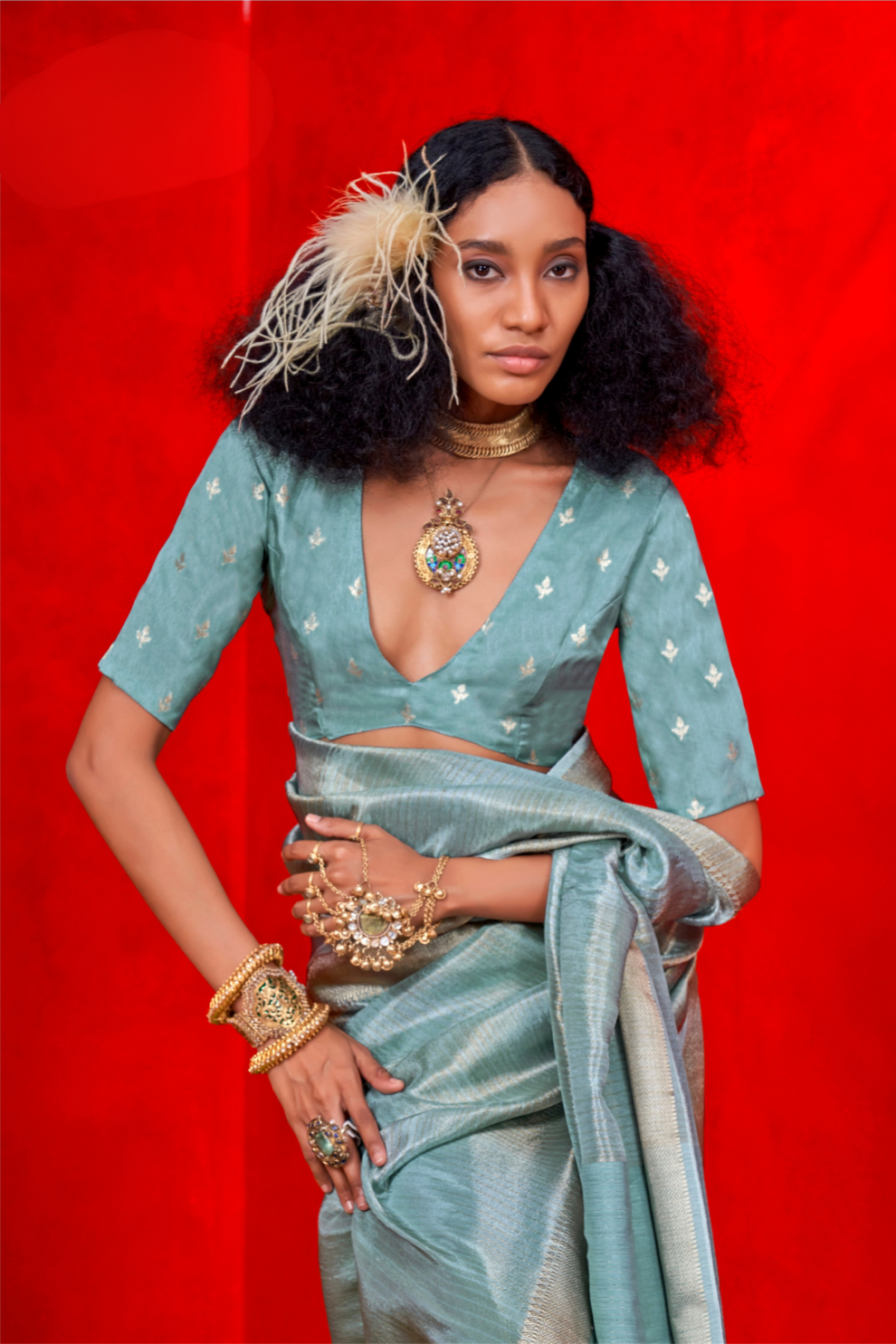 Pure Viscose Zari Tissue Saree with Subtle Shine and Elegance