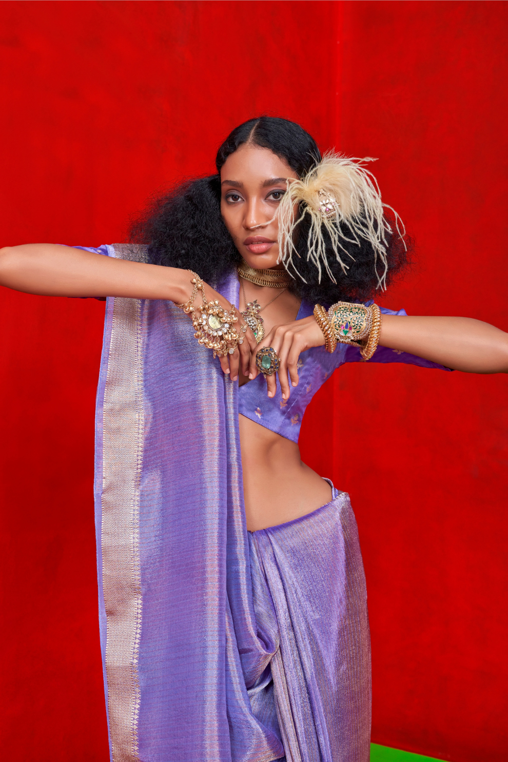 Pure Viscose Zari Tissue Saree with Subtle Shine and Elegance