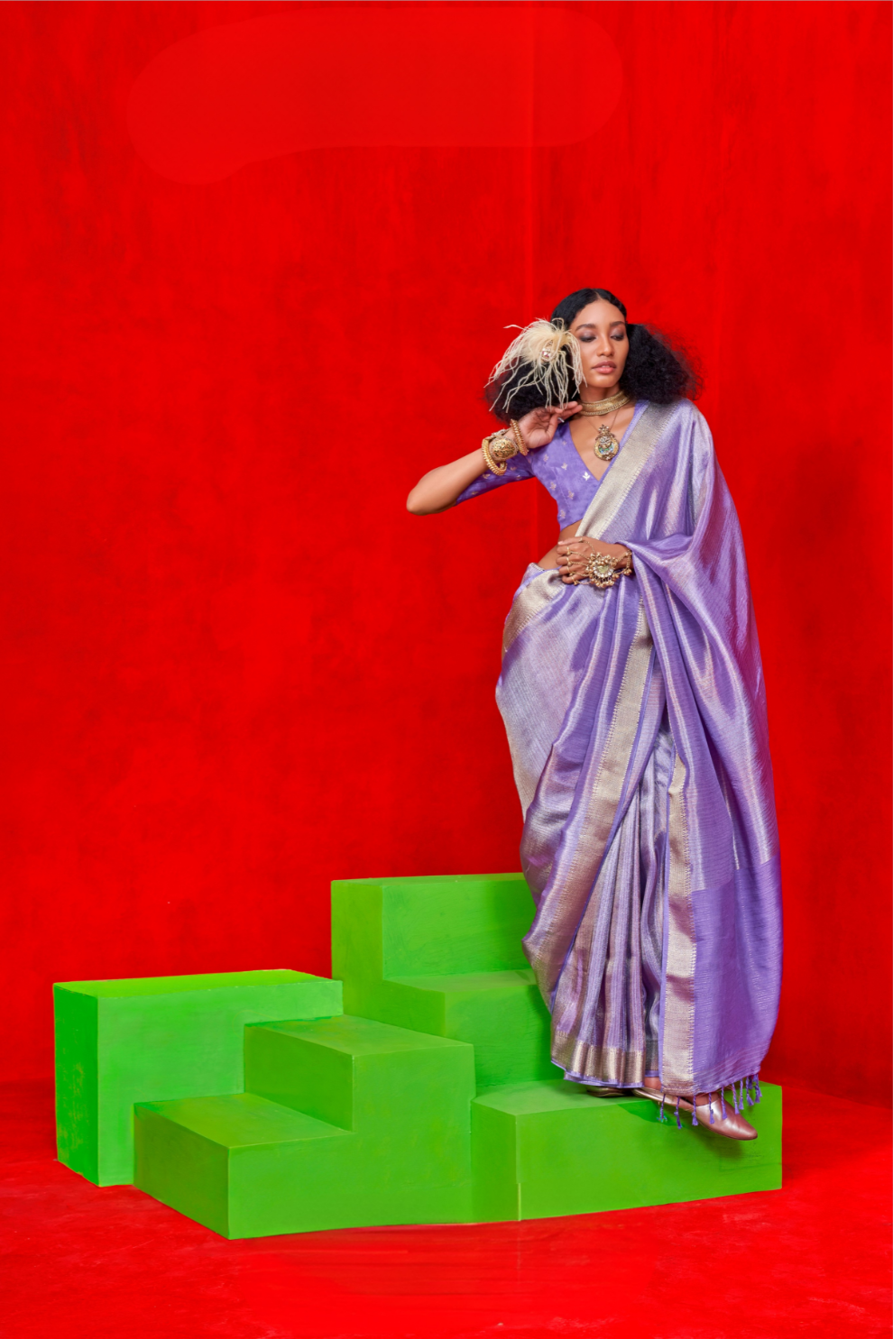 Pure Viscose Zari Tissue Saree with Subtle Shine and Elegance