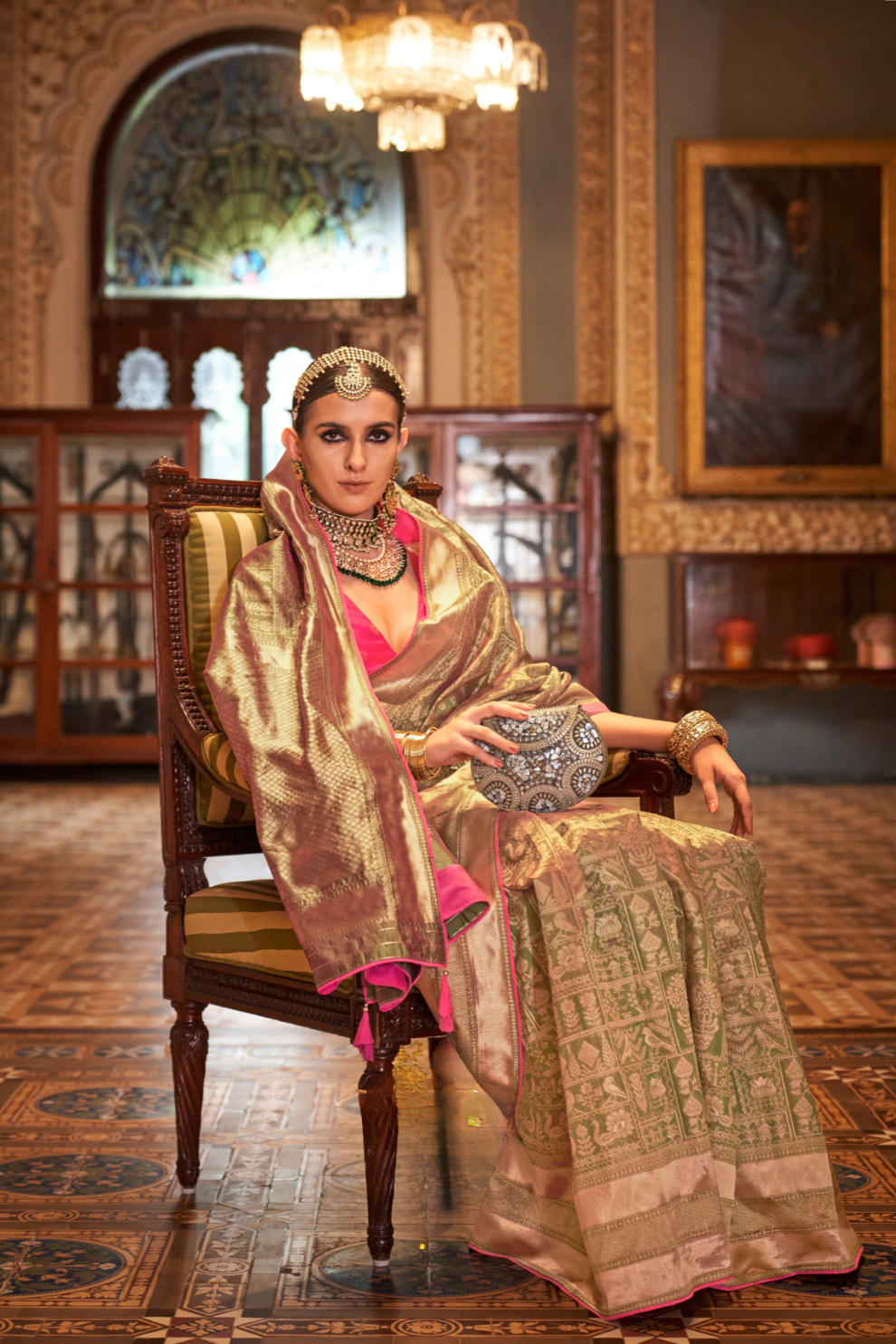 Banarasi Silk Saree with Heritage-Inspired Woven Design