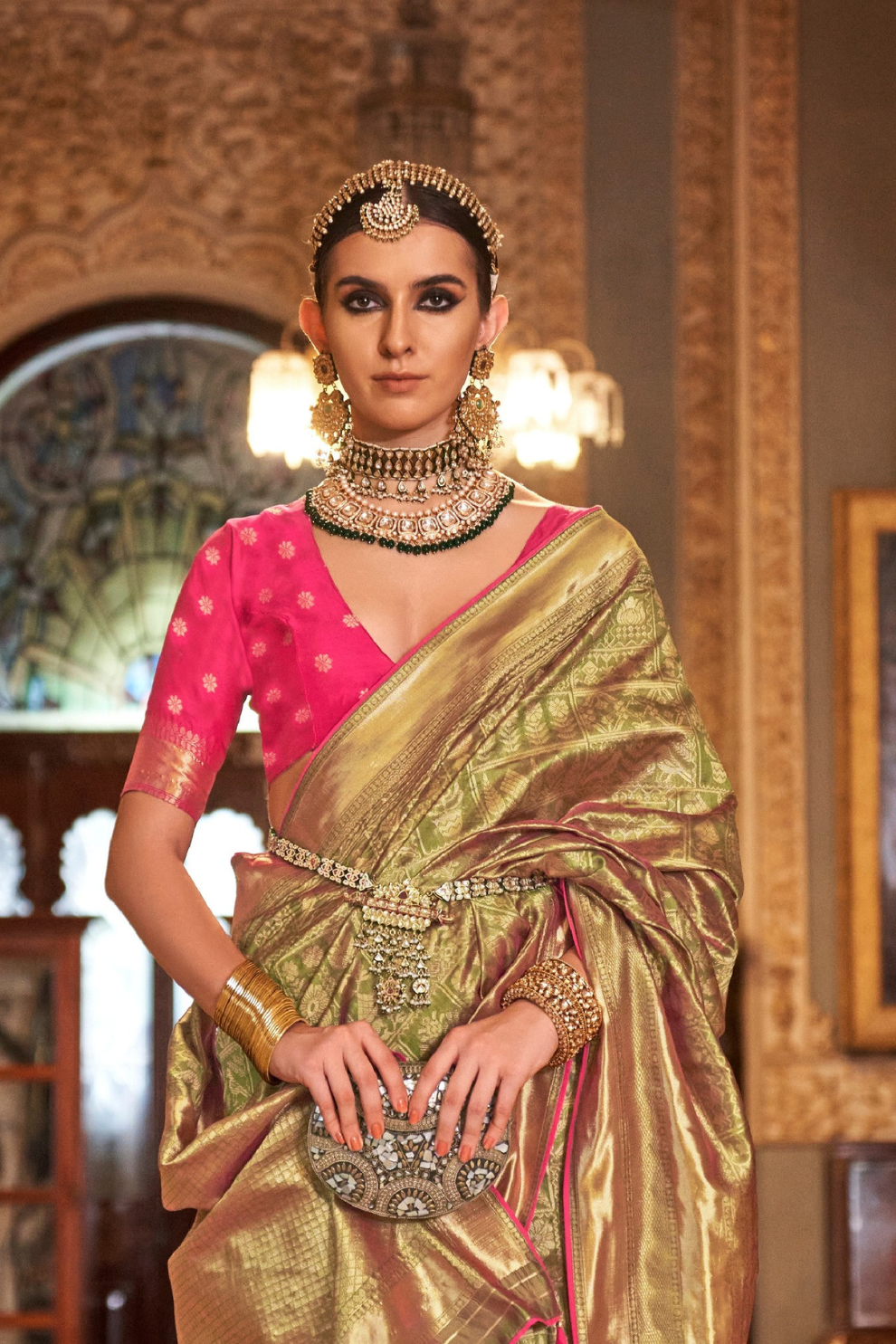 Banarasi Silk Saree with Heritage-Inspired Woven Design
