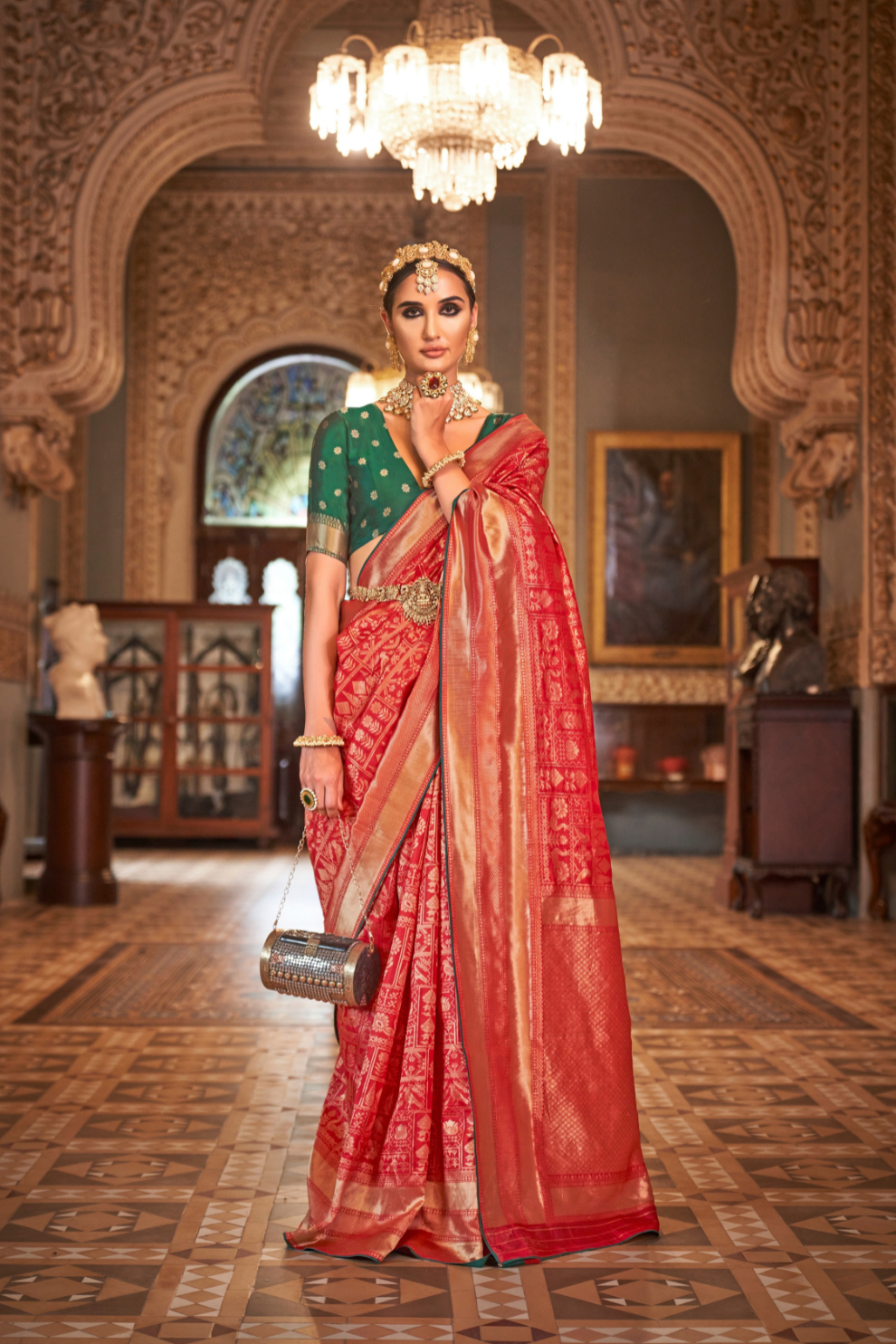 Banarasi Silk Saree with Heritage-Inspired Woven Design