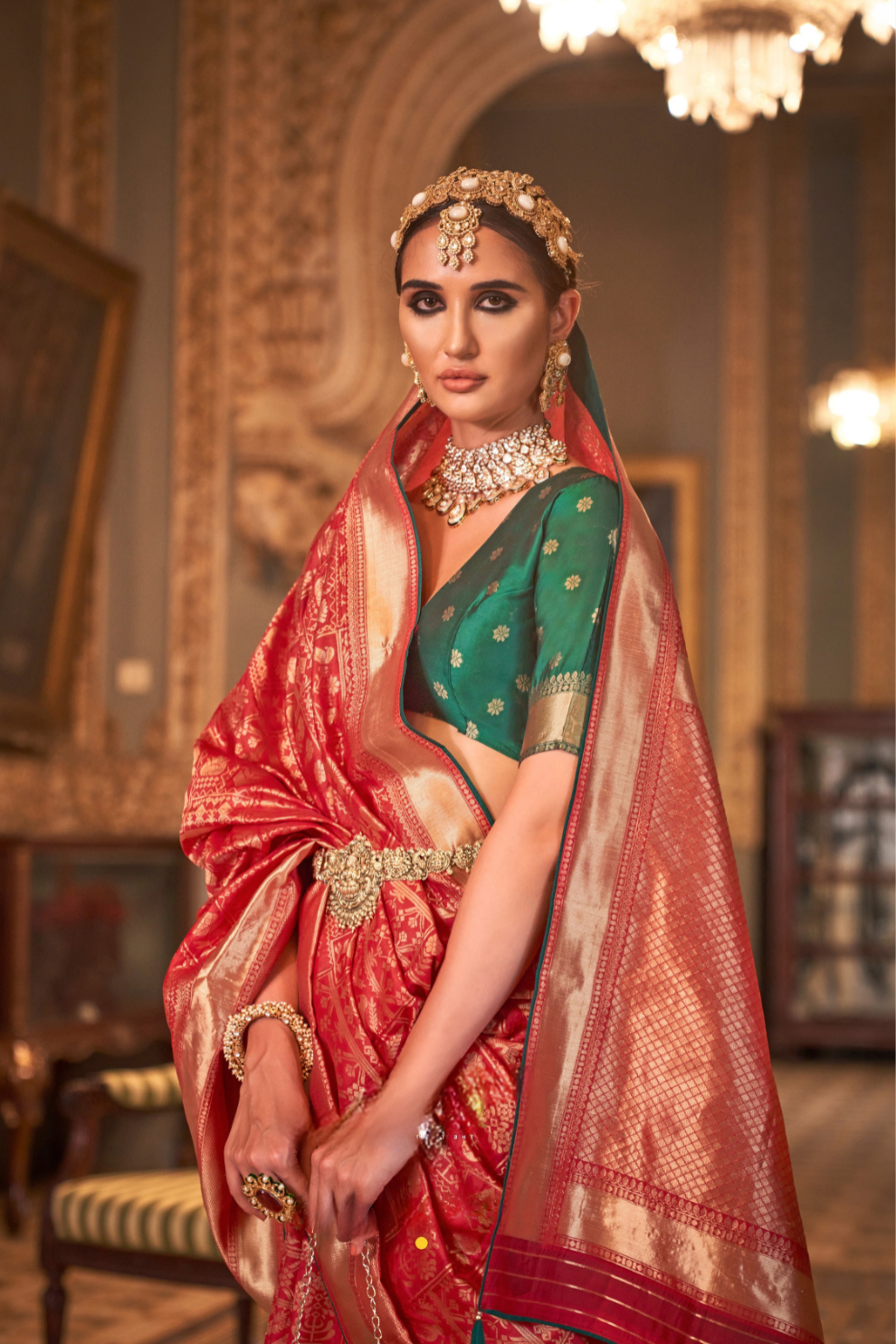 Banarasi Silk Saree with Heritage-Inspired Woven Design