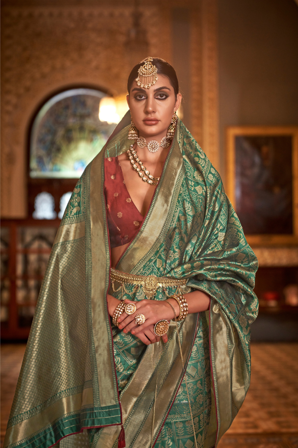 Banarasi Silk Saree with Heritage-Inspired Woven Design