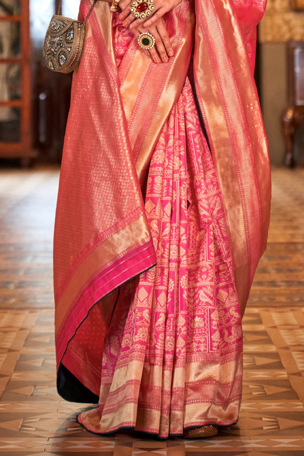 Banarasi Silk Saree with Heritage-Inspired Woven Design
