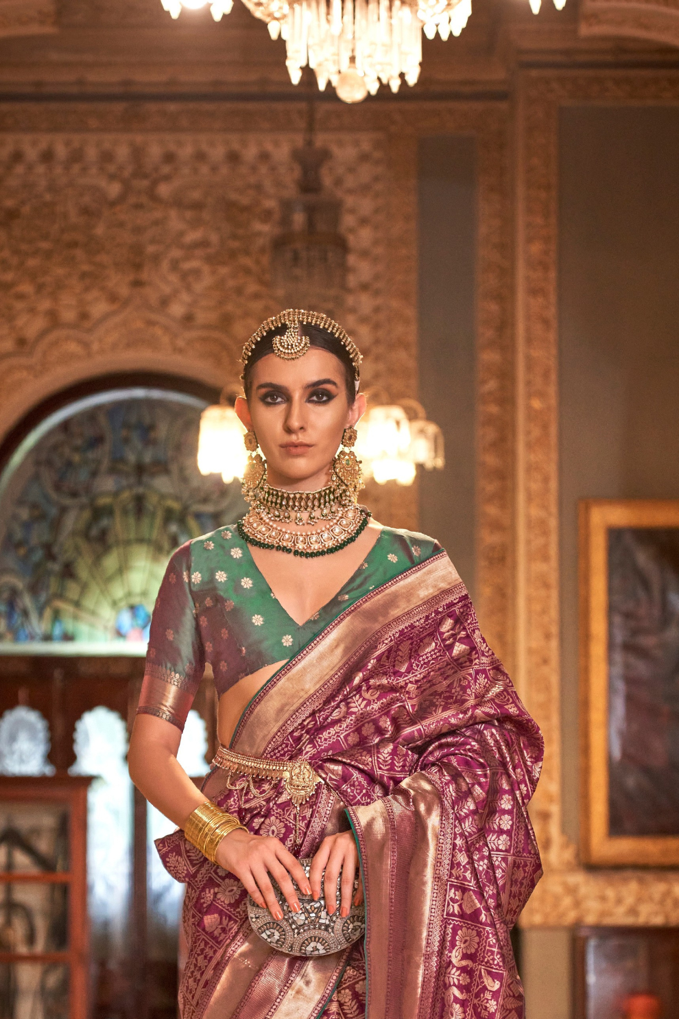 Banarasi Silk Saree with Heritage-Inspired Woven Design