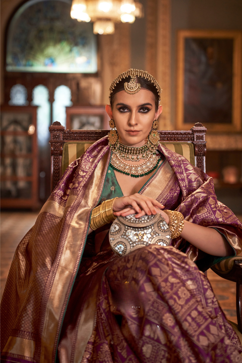 Banarasi Silk Saree with Heritage-Inspired Woven Design