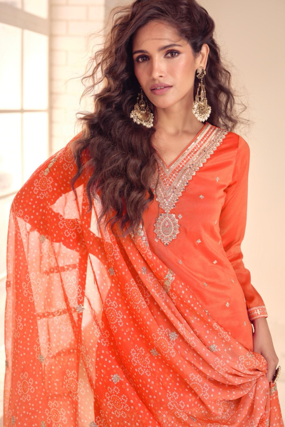Regal Embroidered Sharara Ensemble with Statement Dupatta