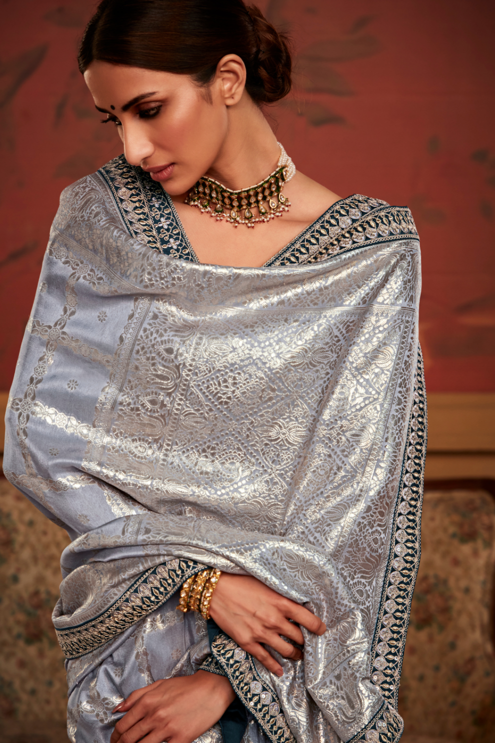 Glamour Unleashed Stunning Party Wear Saree for the Bold & Beautiful