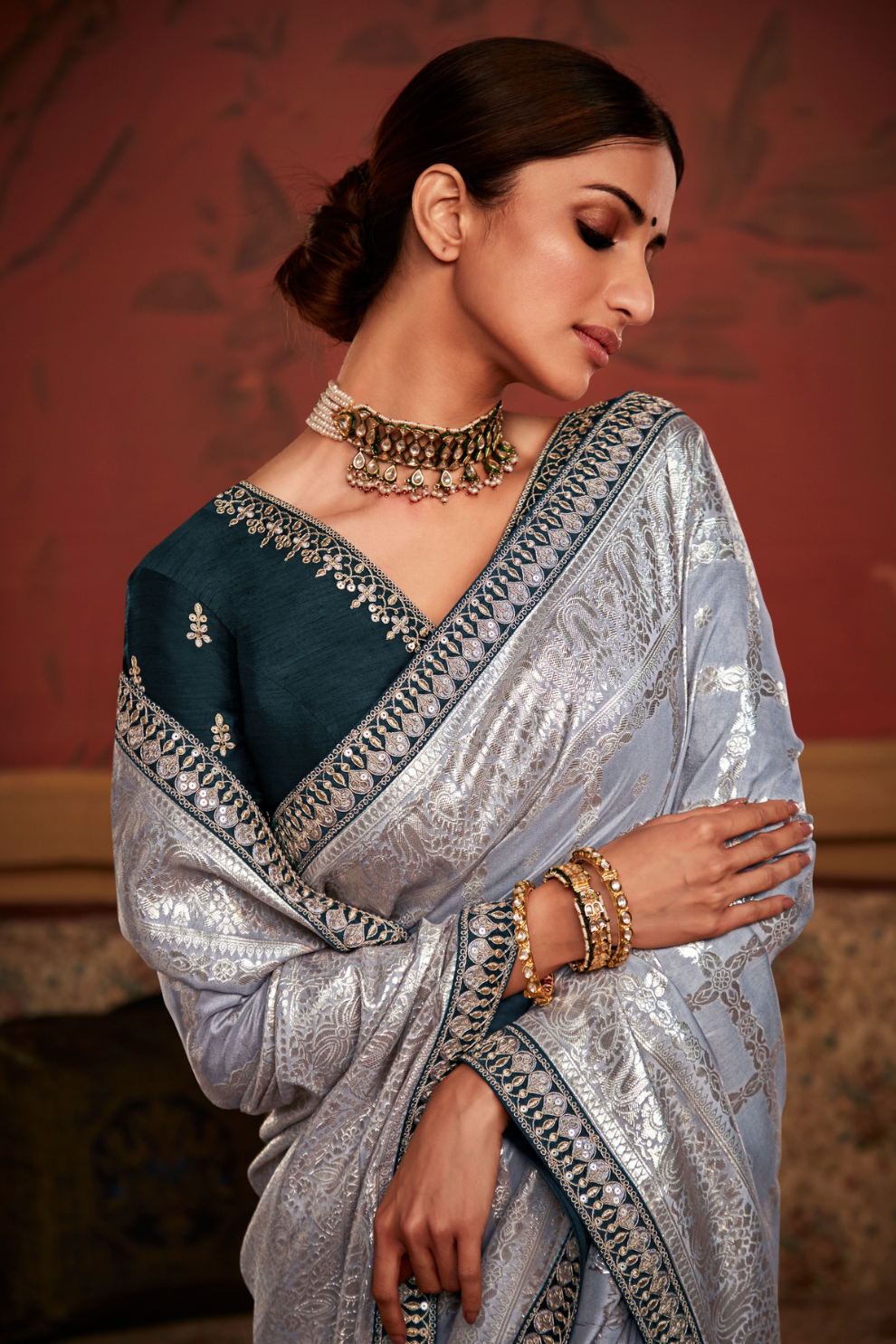 Glamour Unleashed Stunning Party Wear Saree for the Bold & Beautiful