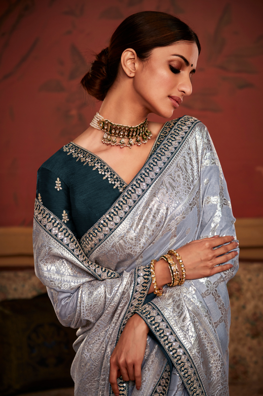 Glamour Unleashed Stunning Party Wear Saree for the Bold & Beautiful