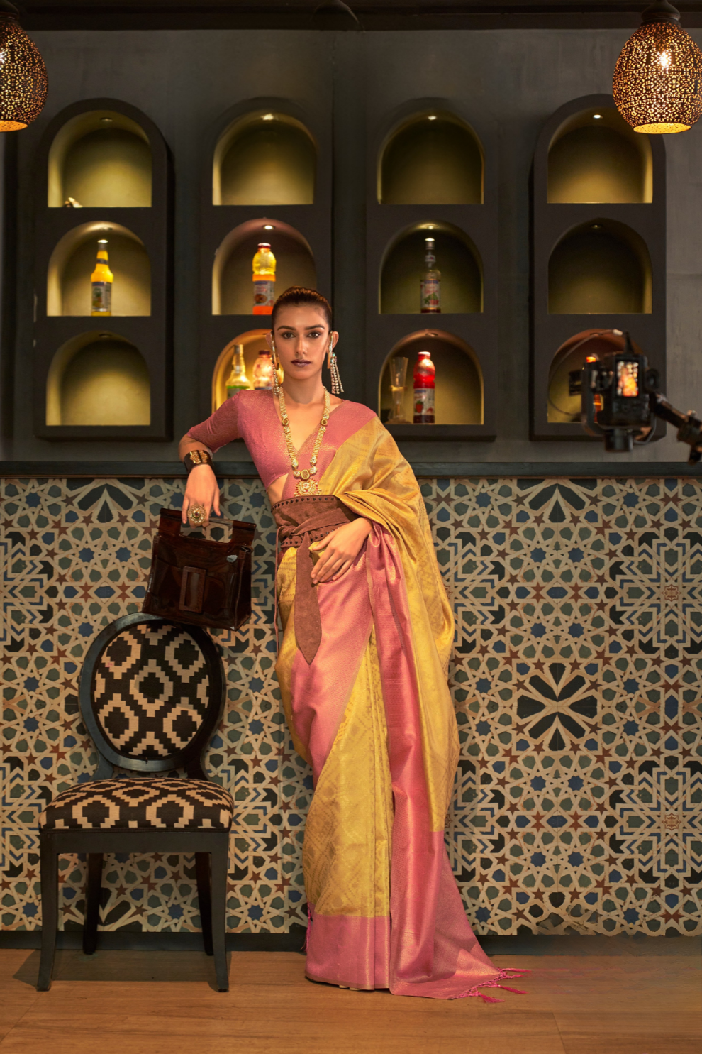 Traditional Kanjivaram Silk Saree with Rich Zari Weaving