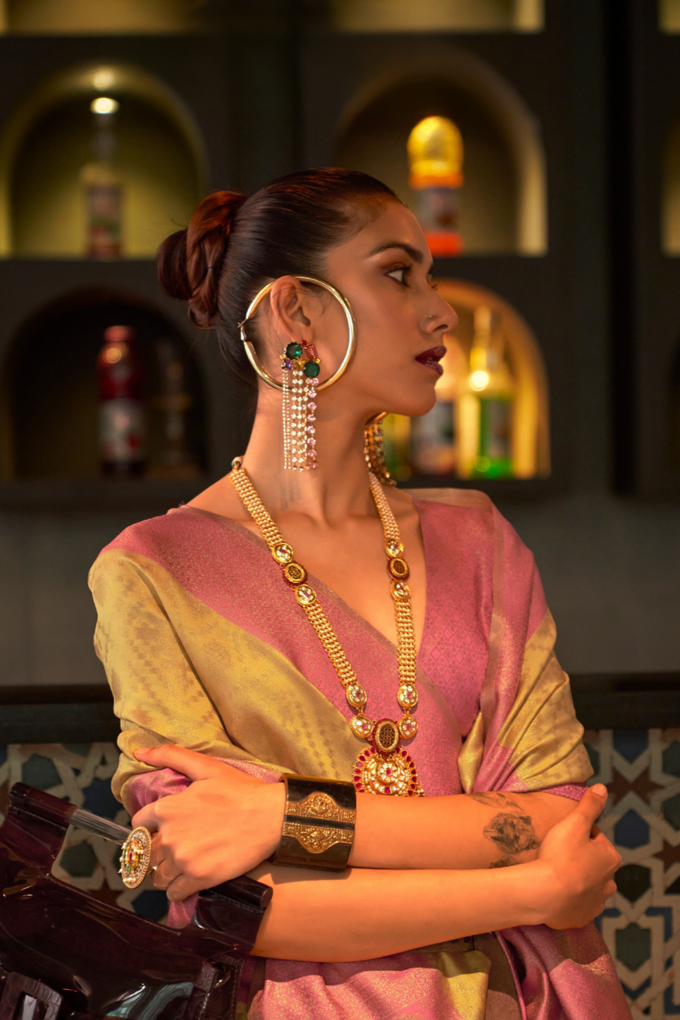 Traditional Kanjivaram Silk Saree with Rich Zari Weaving