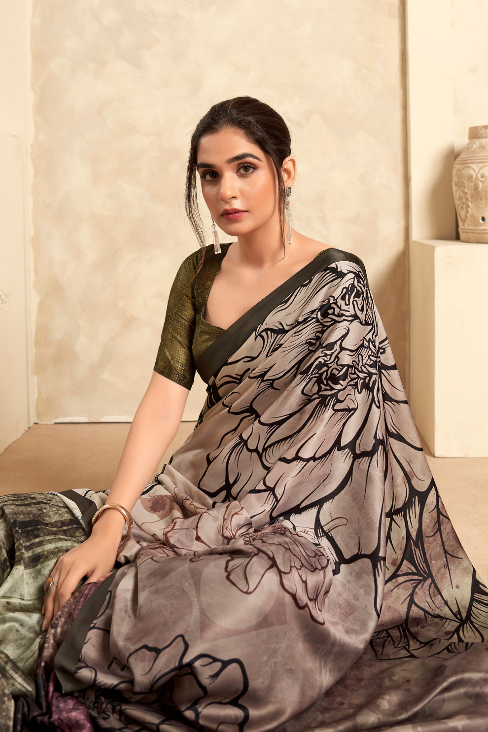 Digitally Printed Soft Satin Silk for Effortless Elegance - LaVante Fashion