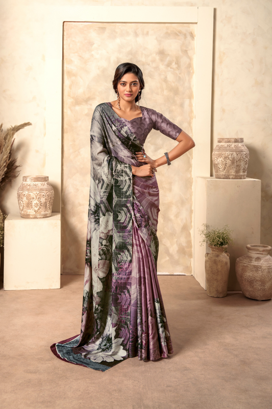 Digitally Printed Soft Satin Silk for Effortless Elegance - LaVante Fashion