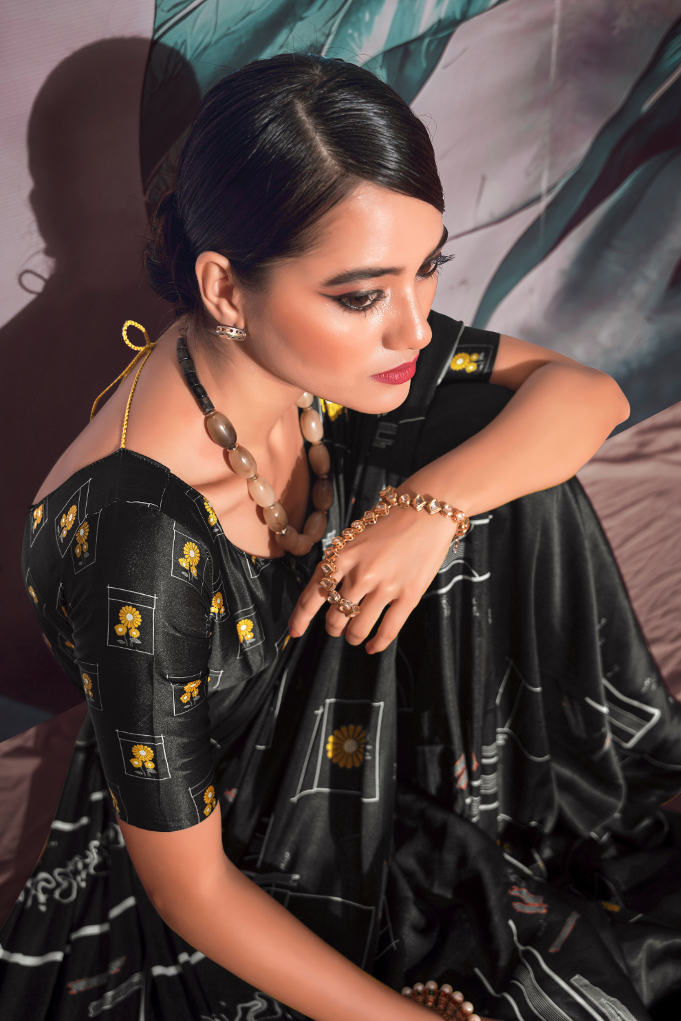 Soft Satin with Digital Print - LaVante Fashion